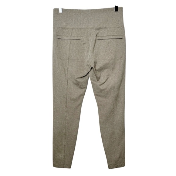 Athleta Delancey Tan Herringbone Women’s Leggings Sz M - Picture 10 of 13